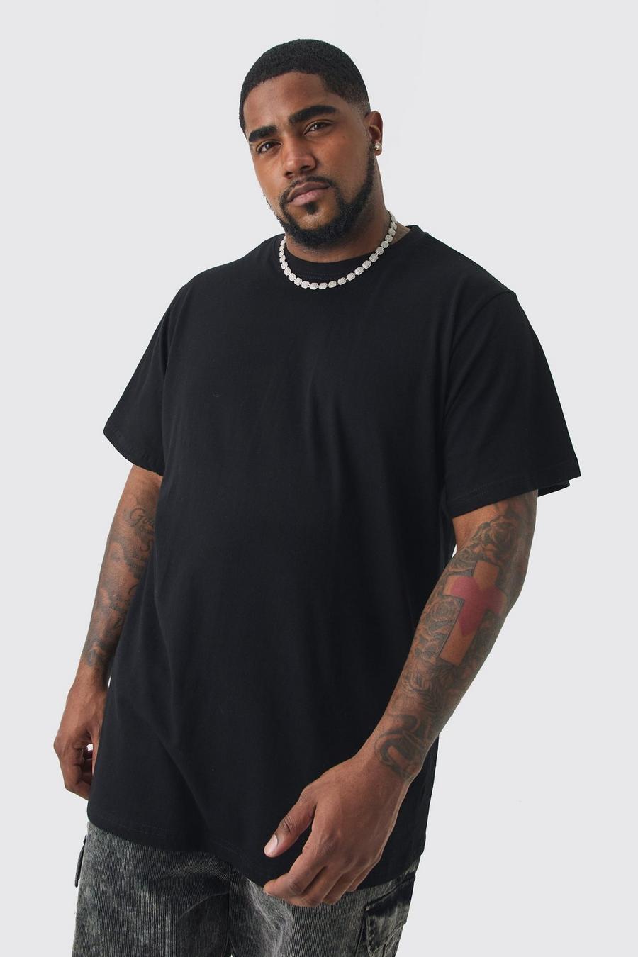Grande taille - T-shirt long, Black