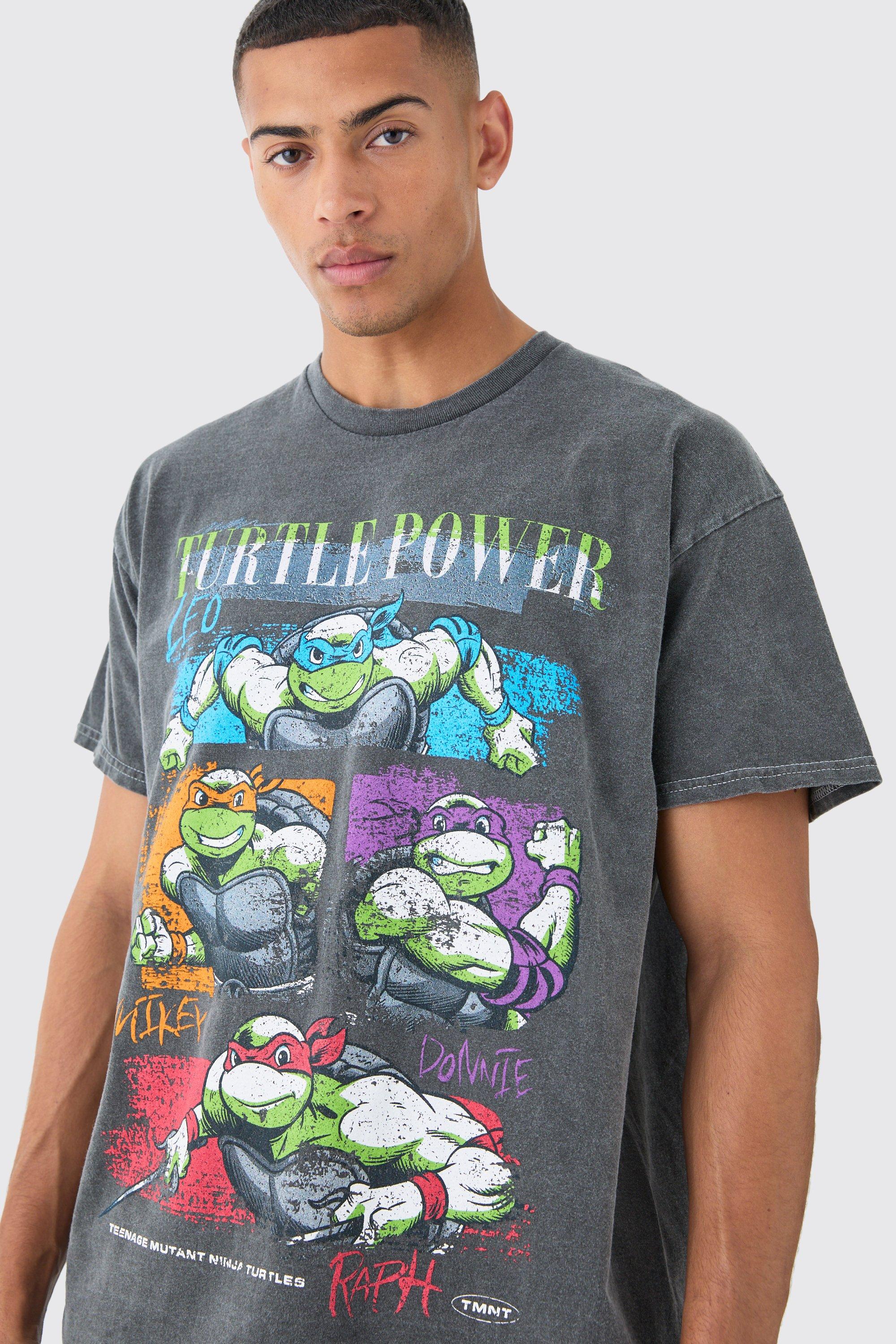 Oversized Ninja Turtles Wash License T-shirt