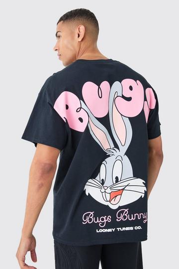 Oversized Gelicenseerd Large Scale Bugs Bunny T-Shirt black