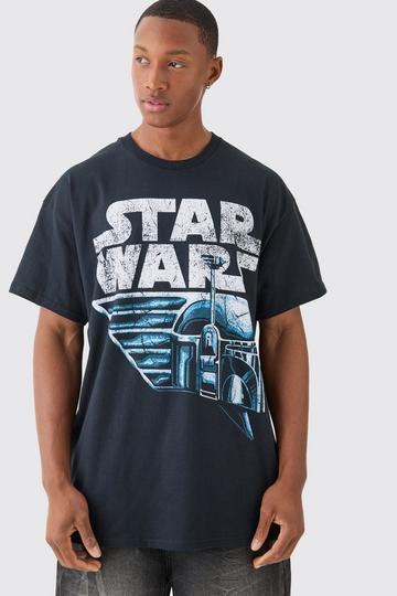 Oversized Star Wars License T-shirt black