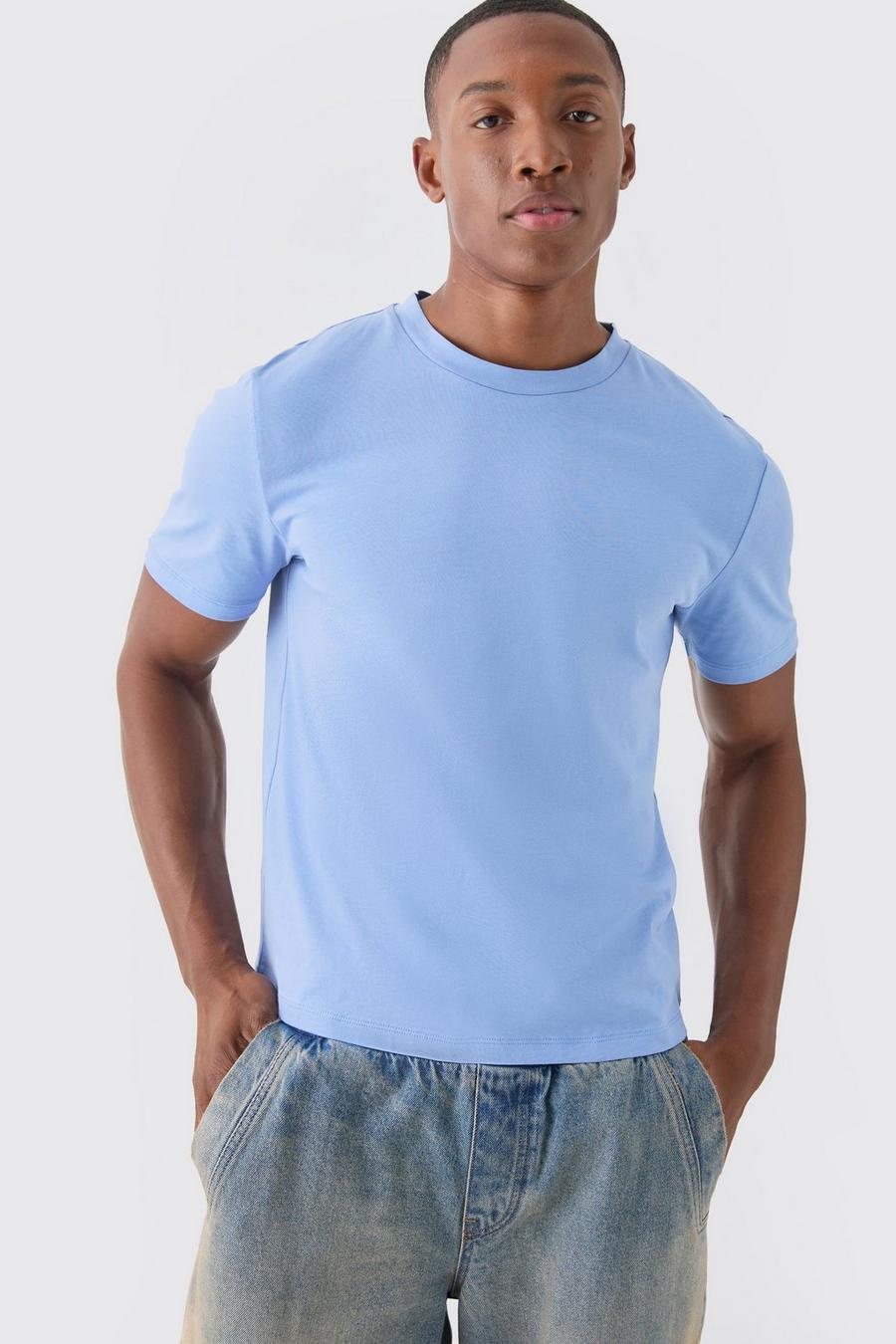 Blue Cropped T-shirt