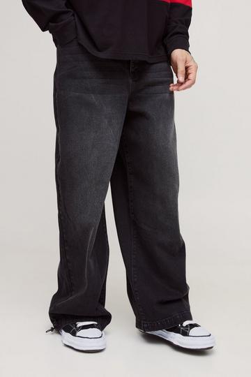 Black Tall Denim Parachute Jeans