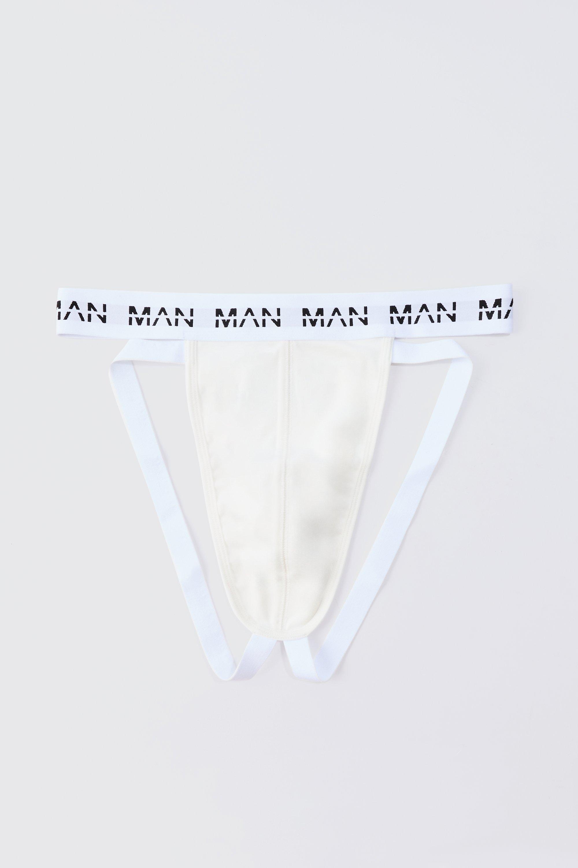 Man Dash Jock Strap In White | boohoo