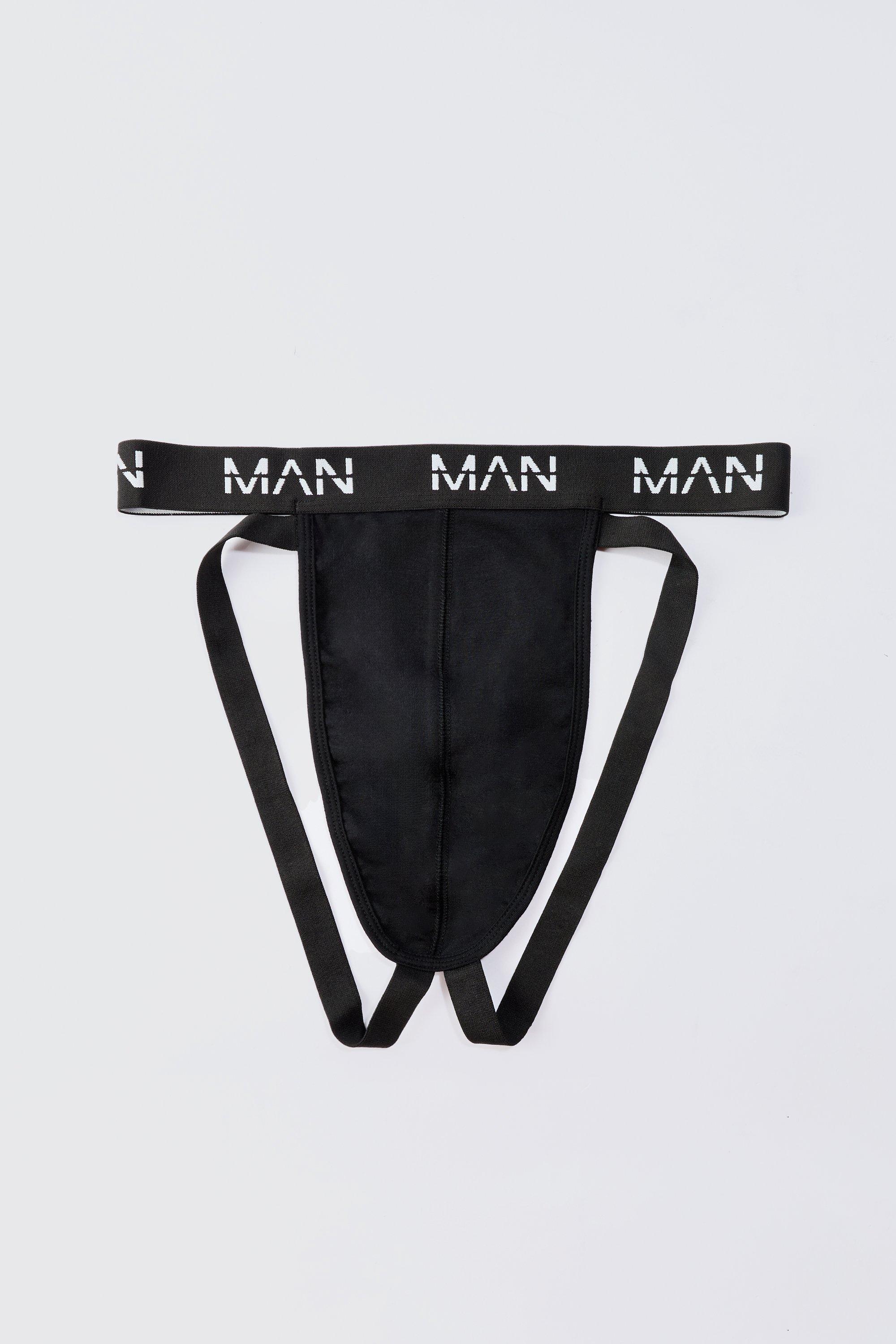 Sospensorio Man Dash nero con laccetti | boohoo IT