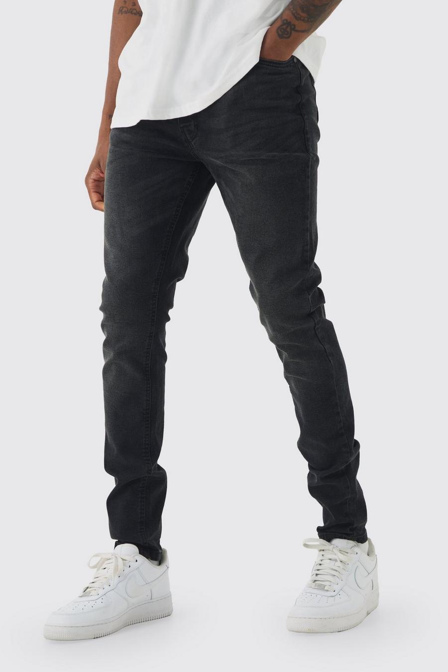 Washed black Tall Stretch Skinny Fit Jeans