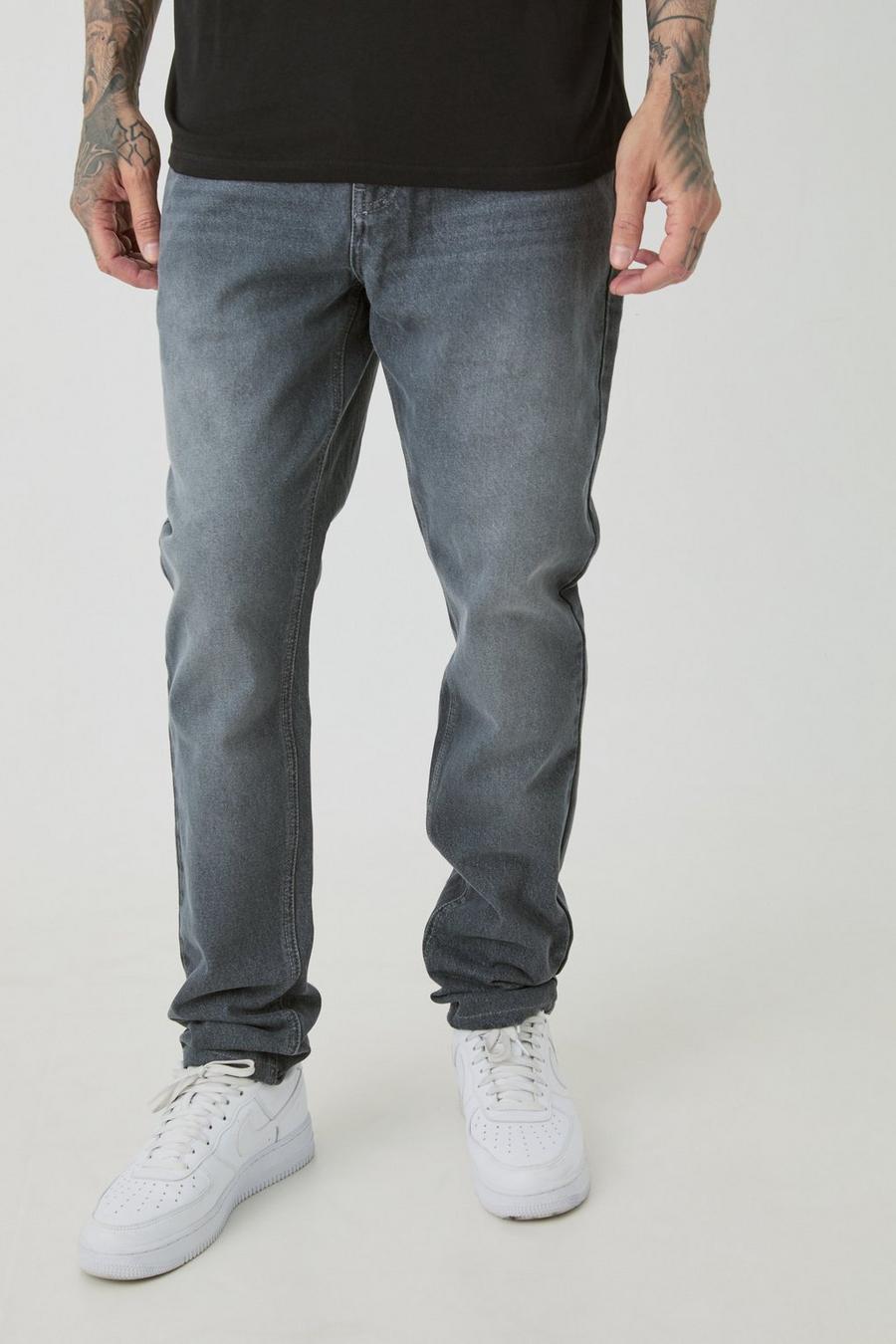 Tall - Jean slim rigide, Mid grey