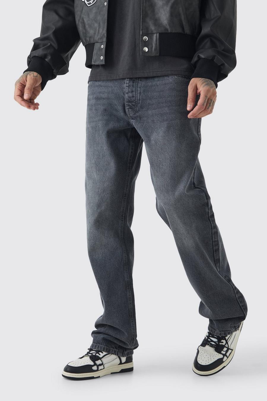 Mid grey Tall Relaxed Rigid Jean image number 1