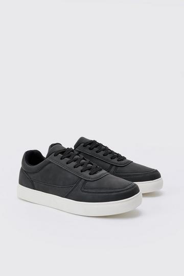 Smart Chunky Sole Trainers In Black black