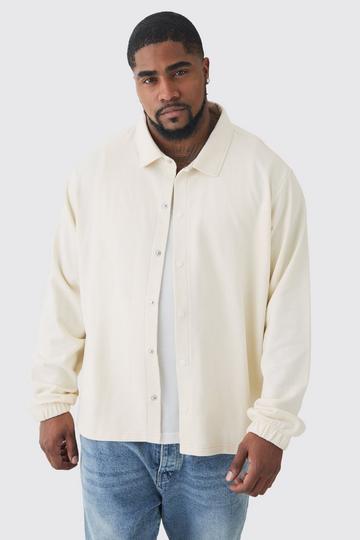 Plus Jersey Knit Harrington Jacket stone