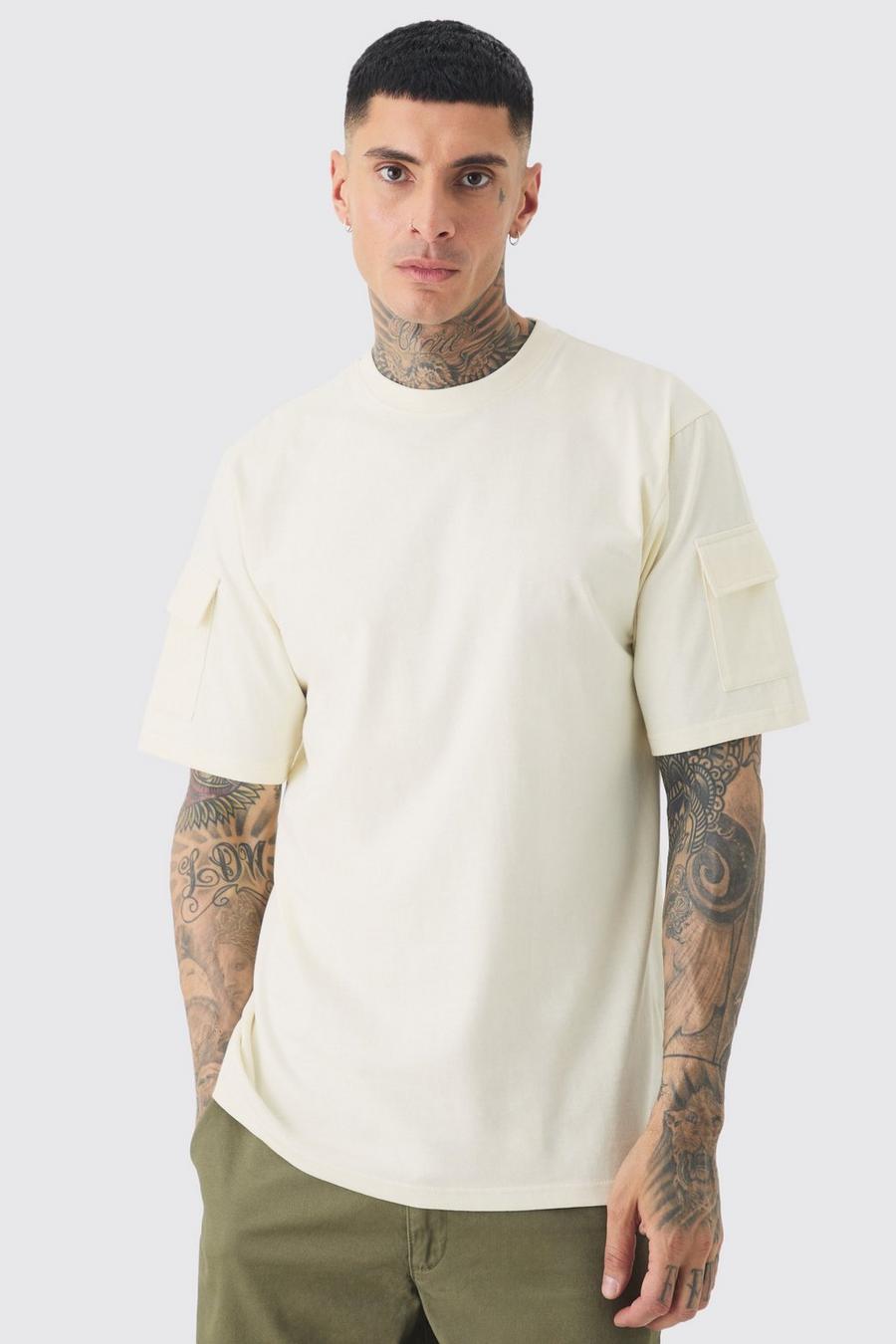 Stone Tall Utility Pocket T-shirt image number 1