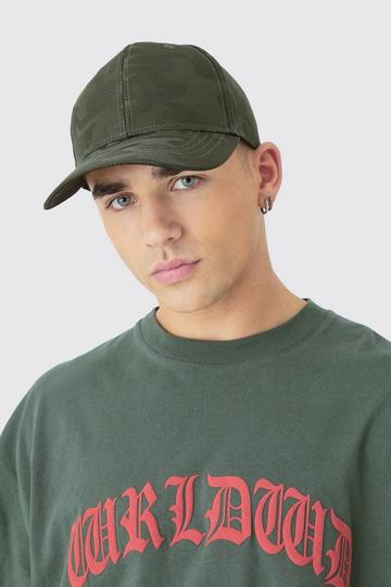 All Over Camo Print Cap In Green green