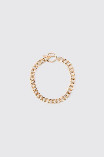 Cuban Chunky Chain Bracelet In Gold gold