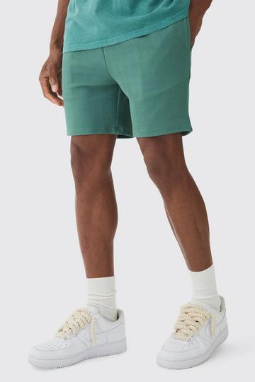 Slim Fit Short Length Herringbone Short khaki