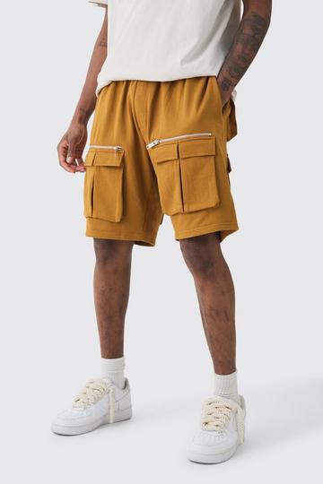 Tall Relaxed Fit Utility Jersey Knit Short brown