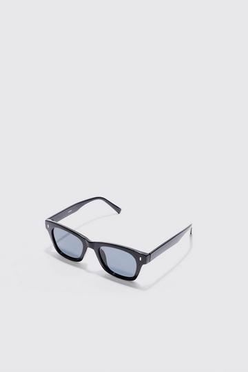 Retro Frame Sunglasses In Black