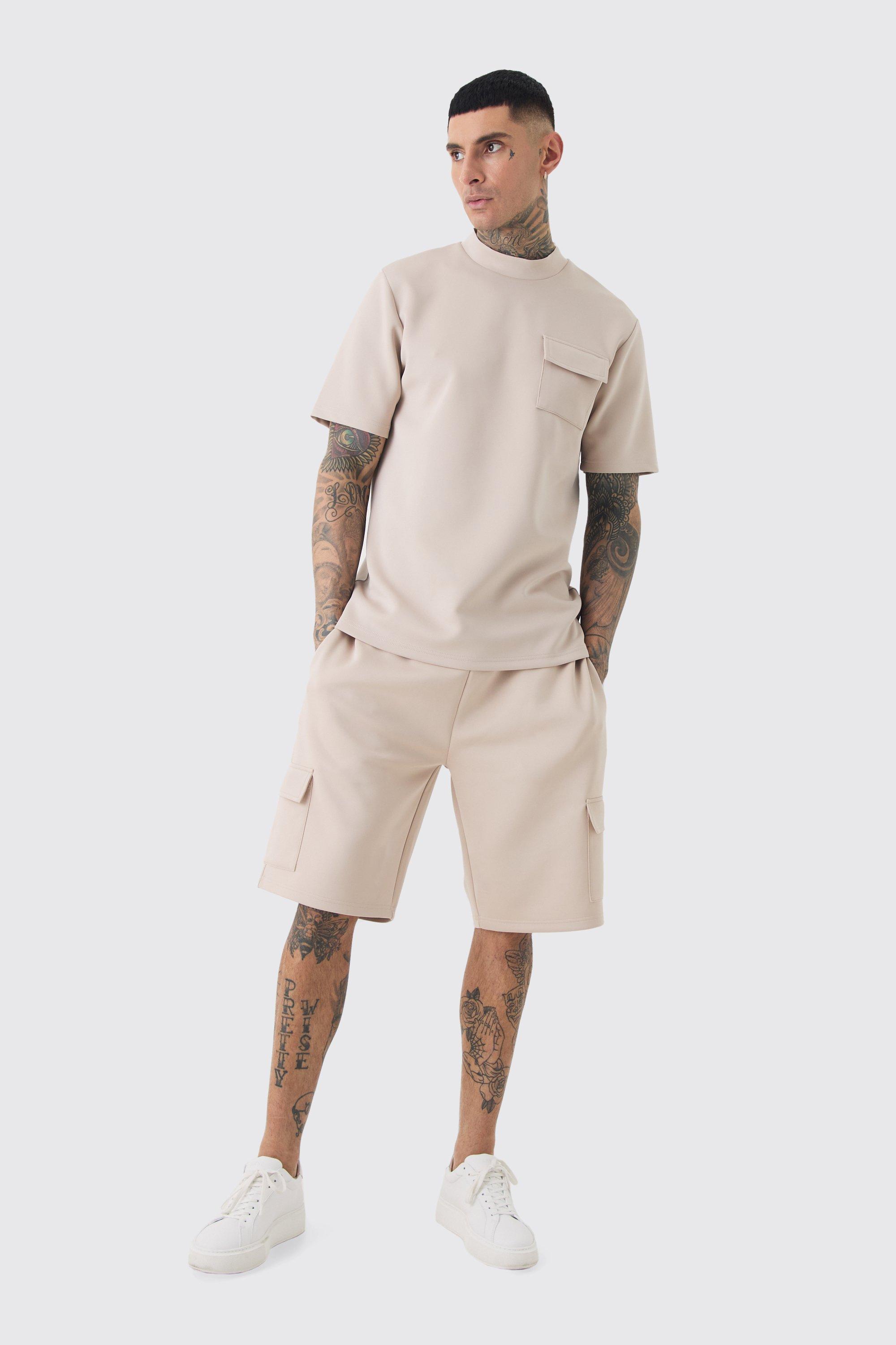Tall Scuba Relaxed Cargo Shorts boohoo