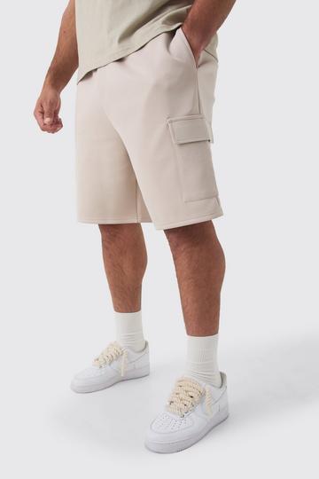 Plus Scuba Relaxed Cargo Shorts grey