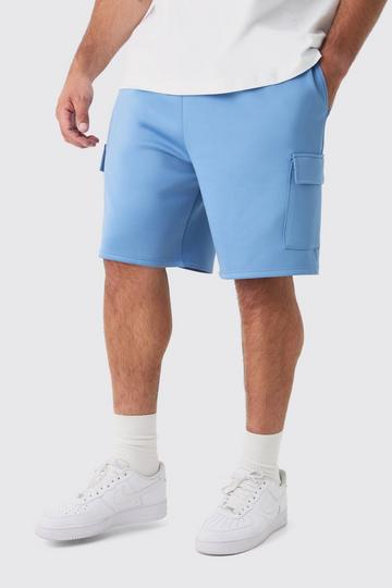 Plus Scuba Relaxed Cargo Shorts slate blue