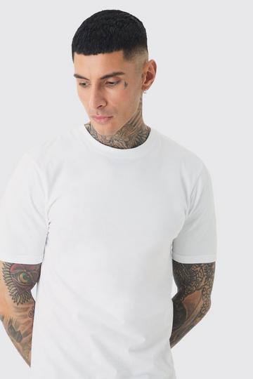 Tall Basic Muscle Fit T-shirt white