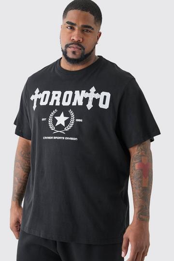 Plus Paris Toronto Print T-shirt black