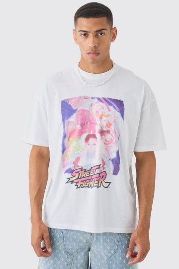 Oversized Gelicenseerd Street Fighter T-Shirt white