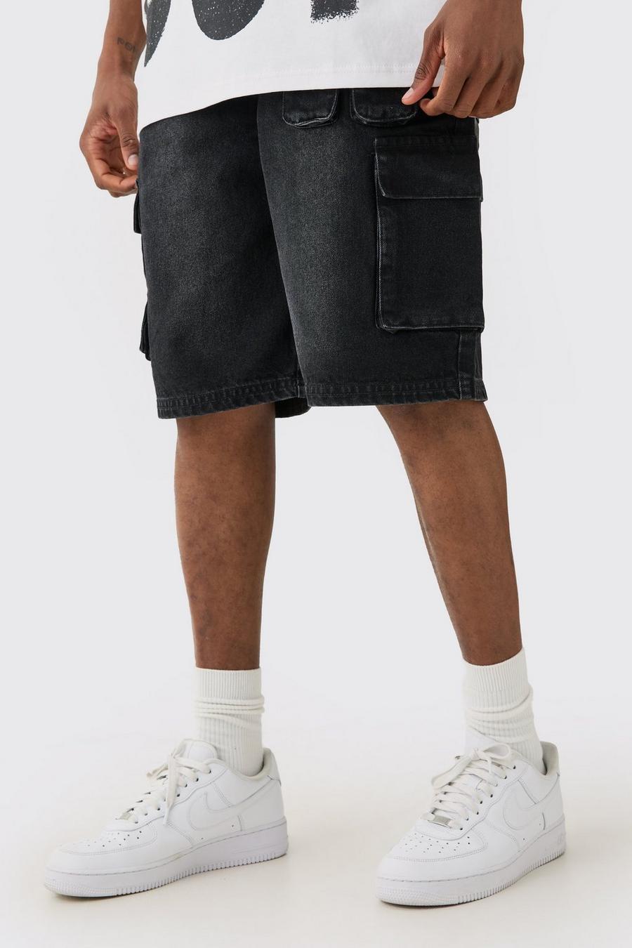 Black Tall Official Denim Shorts