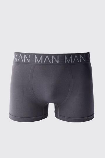 Man Active Seamless Boxer charcoal