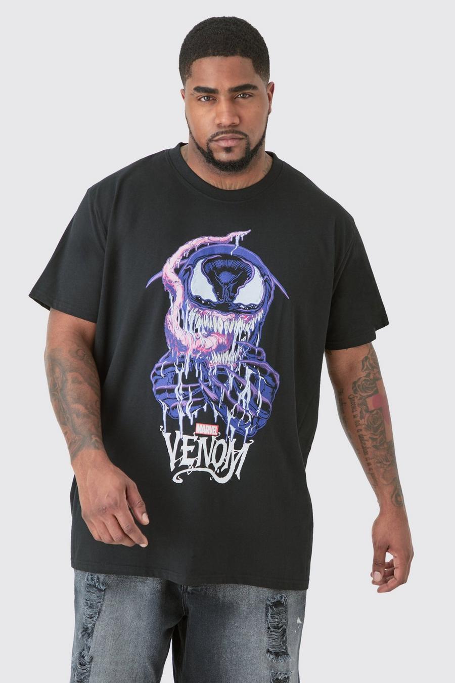 Black Plus Gelicenseerd Venom T-Shirt Met Print image number 1