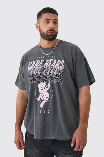 Plus Care Bears License Overdye Graphic T-Shirt black