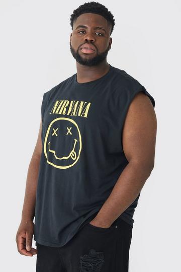 Plus Nirvana Smiley License Print Tank black