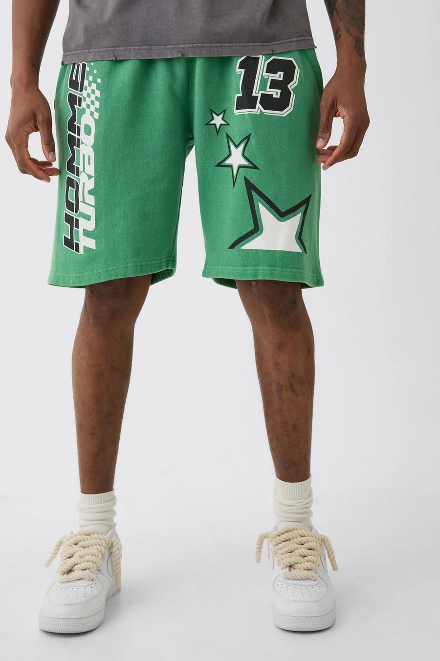 Tall Homme Turbo Shorts In Green image number 1