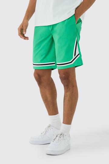 Groene Soft-Shell Shorts Met Elastische Taille En Biezen green