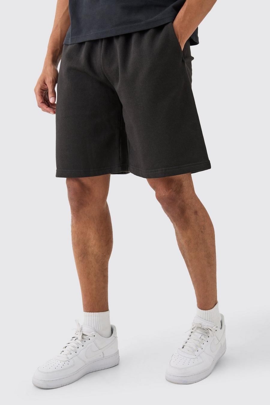 Pantaloncini oversize in jersey, Black image number 1