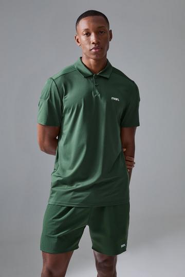 Green Man Sport Performance Reg Fit Polo