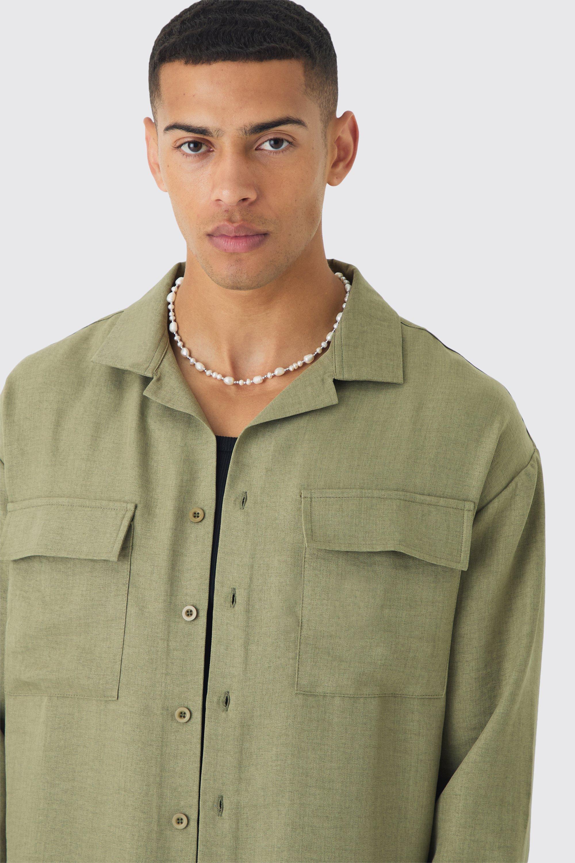 Camicia lino oversize shop