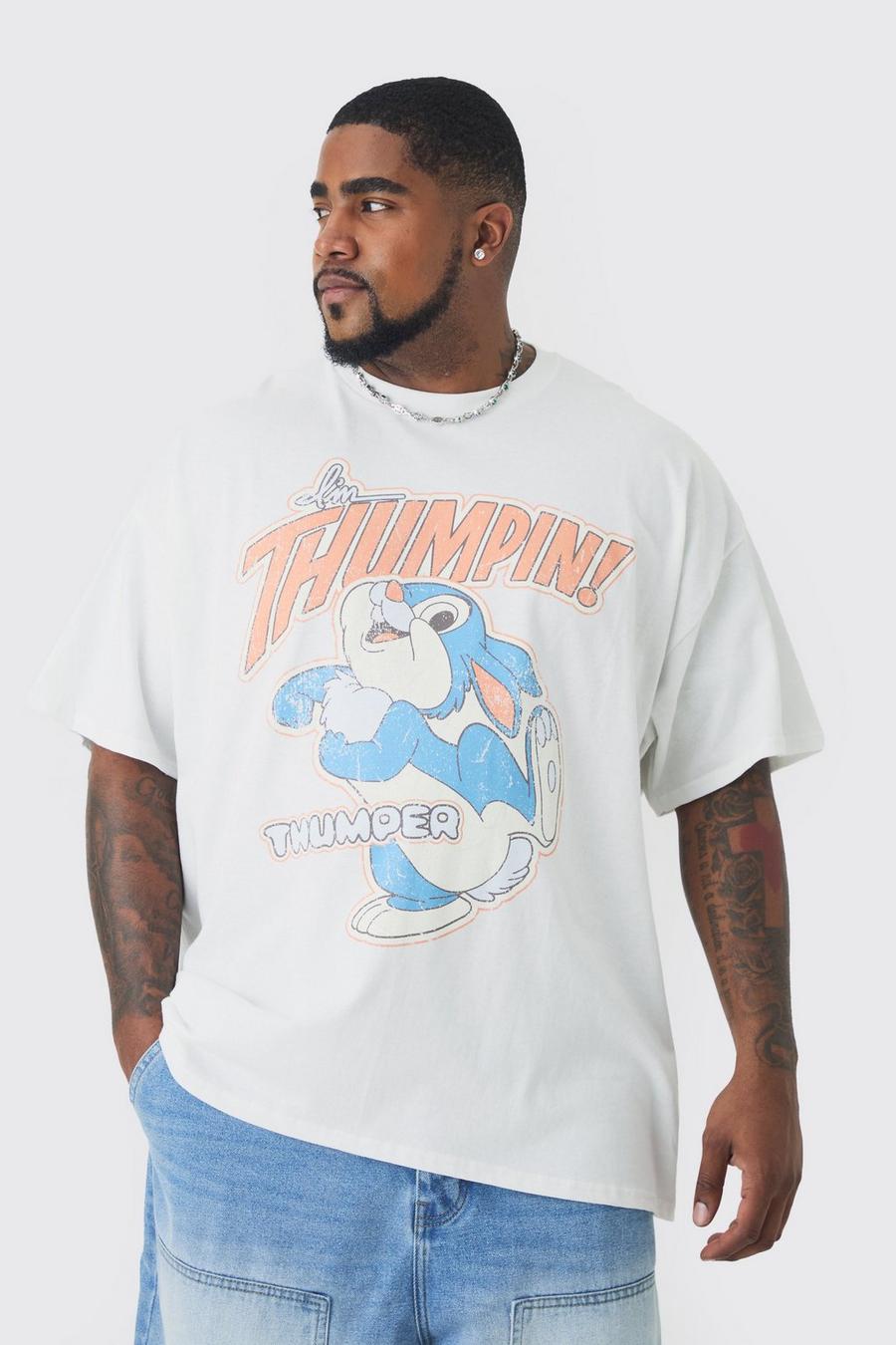 White Plus Thumper License Printed T-Shirt