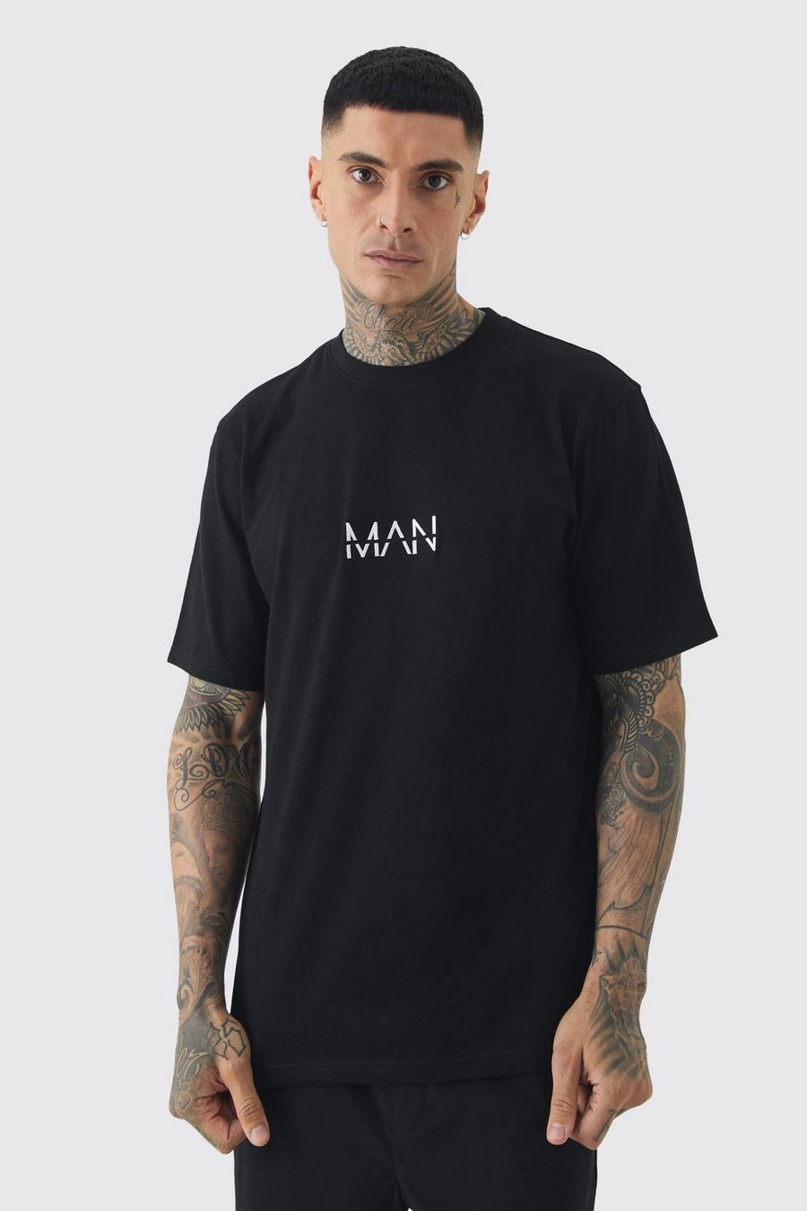 Black Tall Original Man Print T-shirt image number 1