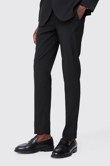 Fixed Waist Skinny Tailored Trousers black