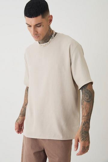 Tall Oversized Linen T-shirt natural