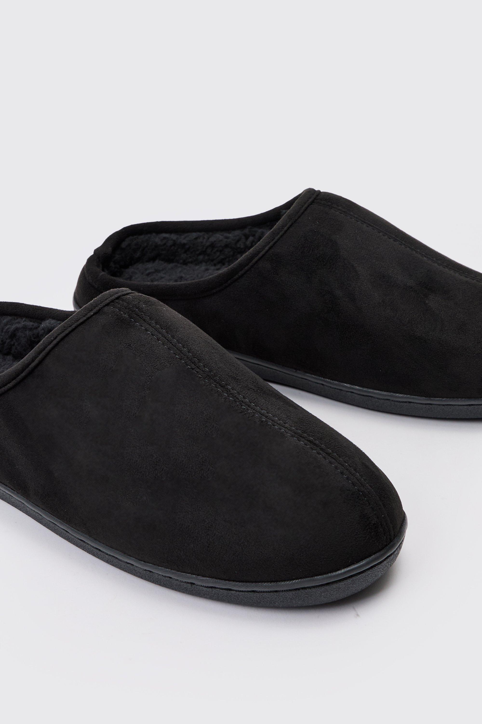 Mens suede mule slippers clearance