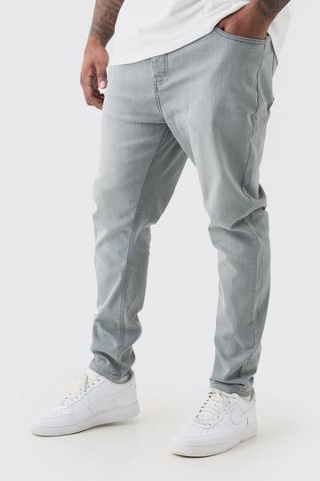 Plus Super Skinny Stretch Jean mid grey