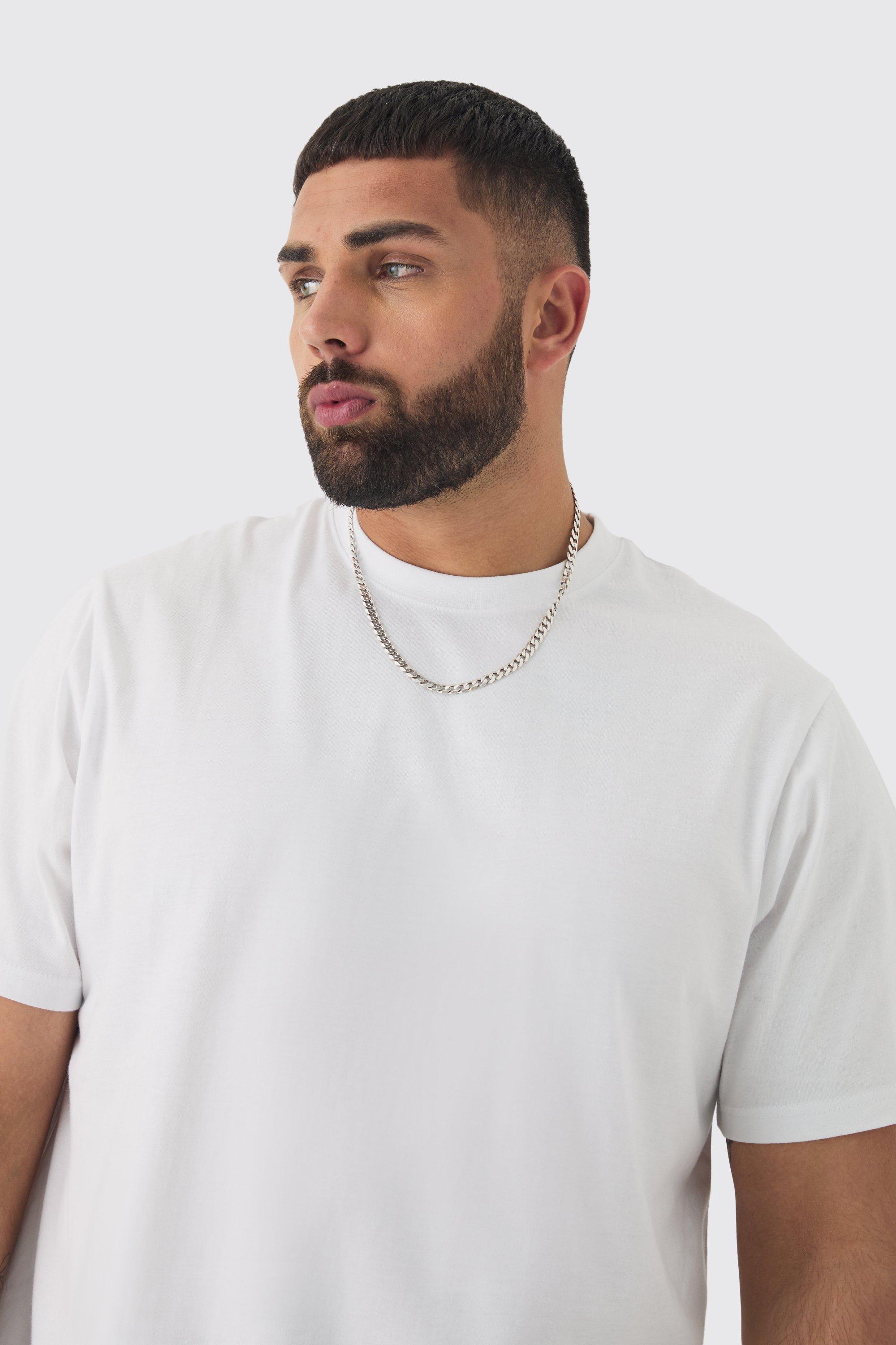 Grande taille T shirt large basique a col rond