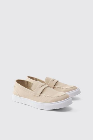 Chunky Sole Boat Shoe stone