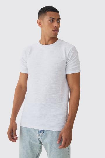 Slim Textured T-shirt white