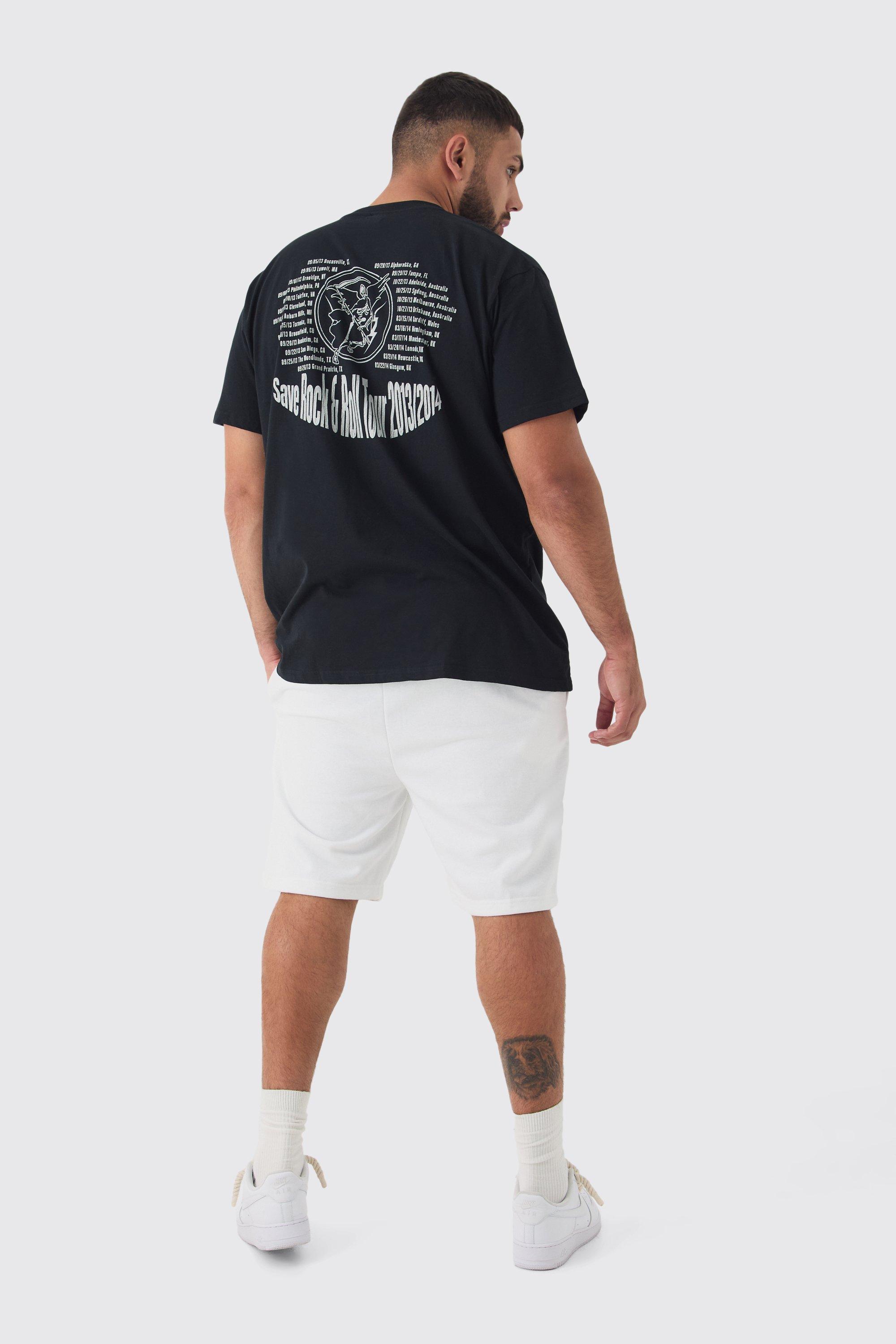 Plus Loose Fit Embroidery Shorts boohoo IE