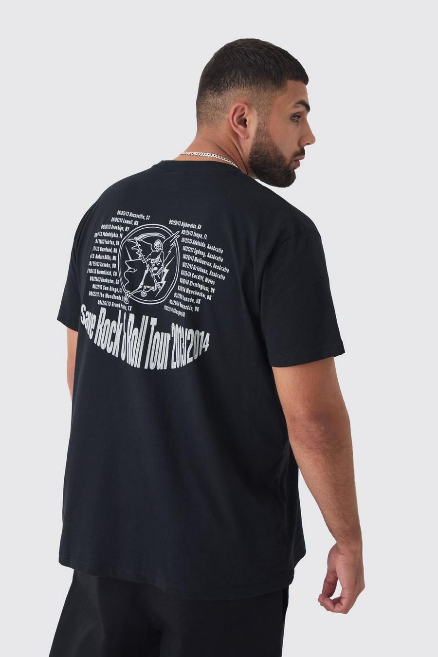 Black Plus Fall Out Boy License Print T-shirt