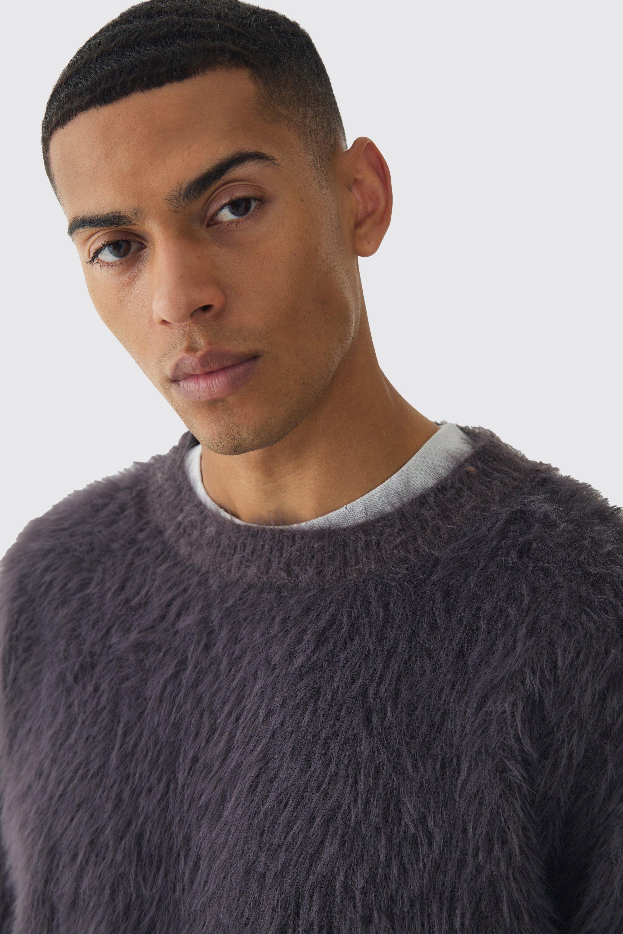 Oversized Boxy Super Fluffy Knitted Jumper