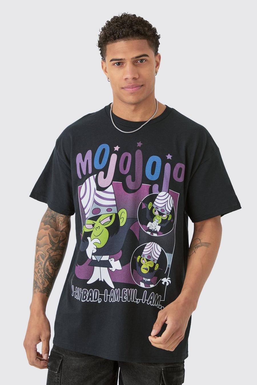 Black Oversized Gelicenseerd Mojojojo Powerpuff Girls T-Shirt image number 1