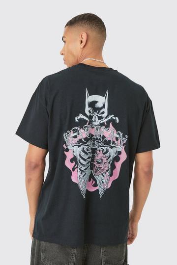 Oversized Gothic Batman License T-shirt black