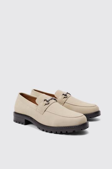 Chunky Snaffle Loafer In Taupe taupe